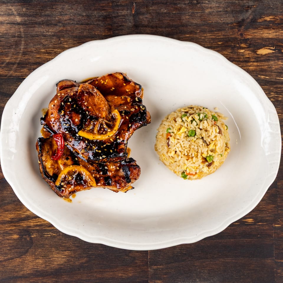 Asian glazed pork chops