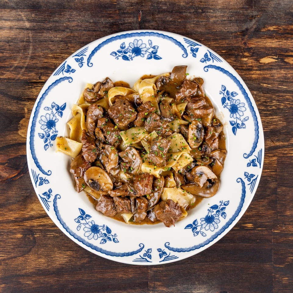 Beef stroganoff