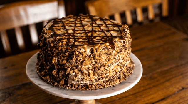 Whole Chocolate Toffee Crunch Cake.