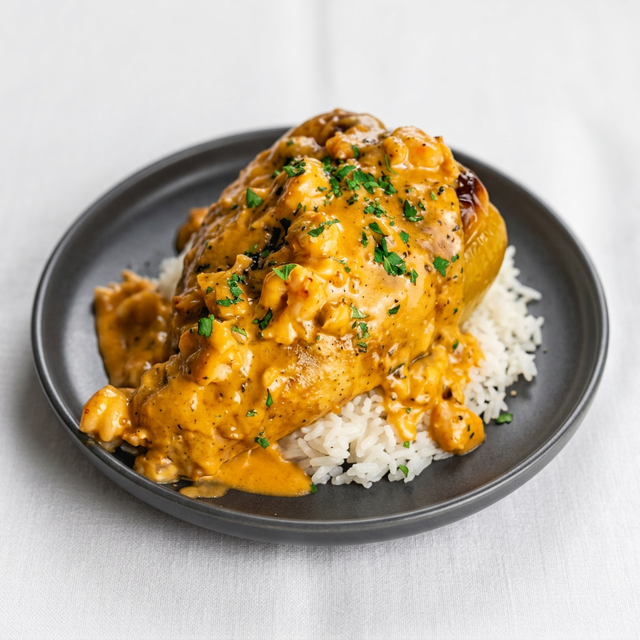 Shrimp Stuffed Poblano.